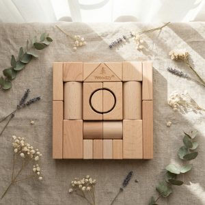 Woodzy Houten blokkenset (23 delig) - naturel - FSC