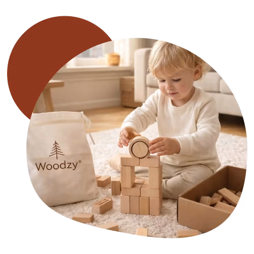 Woodzy Duurzaam houten speelgoed voor opgroeiende kinderen